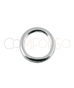 Sterling silver 925 soldered jump ring 4 mm (0.8mm thick)