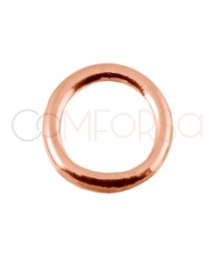 Anilla soldada 6.5 mm plata 925ml chapada en oro rosa