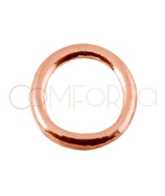Anilla soldada 6.5 mm plata 925ml chapada en oro rosa