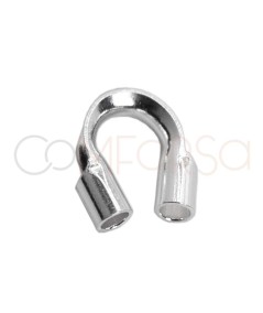 Cubre hilos 5.4 x 4mm plata 925ml