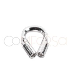 Cubre hilos 4 x 3mm plata 925ml