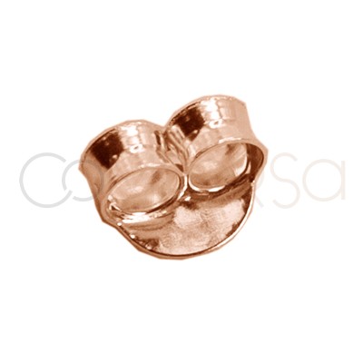Presión 5mm plata 925 chapada en oro