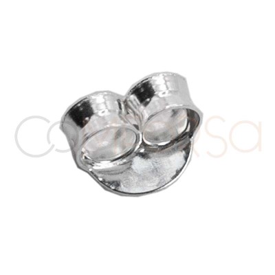 Presión 5mm plata 925 chapada en oro