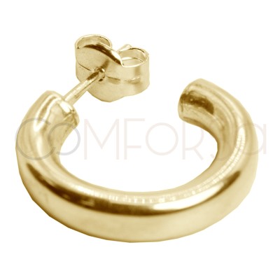 Gold-plated sterling silver 925 reinforced ear nut 6mm