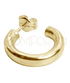 Gold-plated sterling silver 925 reinforced ear nut 6mm