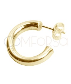 Gold-plated sterling silver 925 reinforced ear nut 6mm