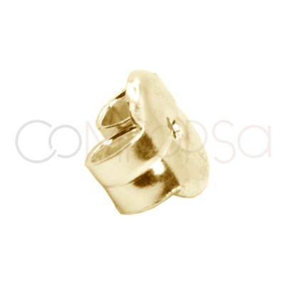 Gold-plated sterling silver 925 reinforced ear nut 6mm