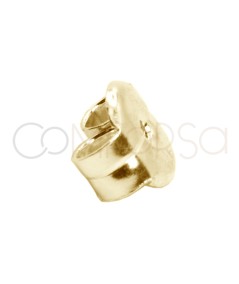 Gold-plated sterling silver 925 reinforced ear nut 6mm