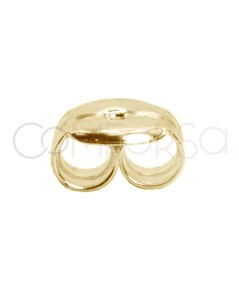 Gold-plated sterling silver 925 reinforced ear nut 6mm