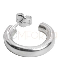 Presión 6mm reforzada plata 925 ml chapada en oro