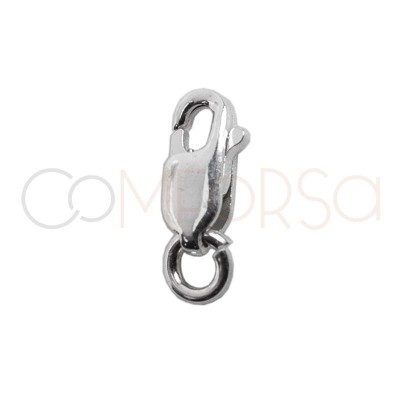 Sterling Silver 925 lobster clasp with jumpring 2.5 x 7mm