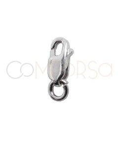 Sterling Silver 925 lobster clasp with jumpring 2.5 x 7mm