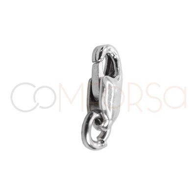 Sterling Silver 925 lobster clasp with jumpring 2.5 x 7mm