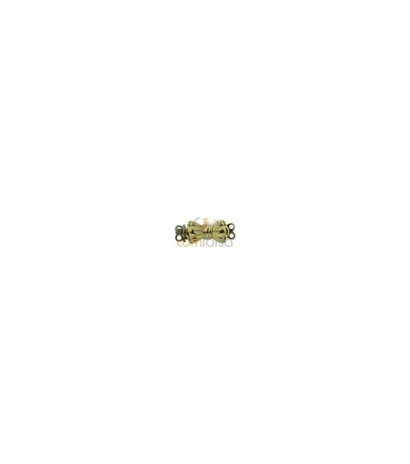 Broche lazo 2 vueltas 15x8mm Oro 750 ml