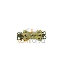 Broche lazo 2 vueltas 15x8mm Oro 750 ml