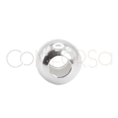 Bola lisa 2 mm (0.9) plata chapada oro rosa