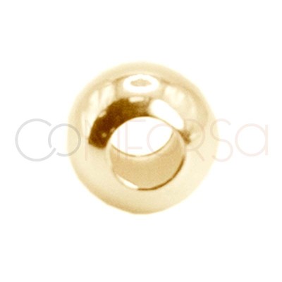 Bola 4 mm (1.8) plata chapada oro rosa