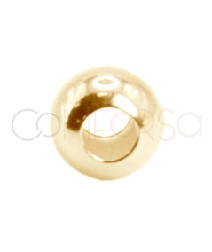 Sterling Silver 925 Gold-plated flat Ball 2.5 mm (1.2)