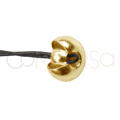 Cubre chafas 3 mm plata 925 chapada en oro