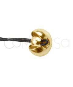 Cubre chafas 3 mm plata 925 chapada en oro