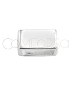 Sterling silver 925 rectangular cube connector 10 x 6mm