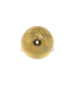 18kt Yellow gold round bead  9 mm