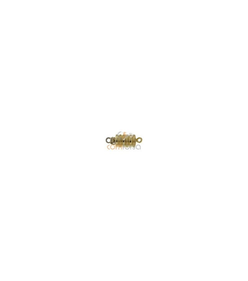 Broche galloneado brillo y mate 9.5x6mm Oro 750