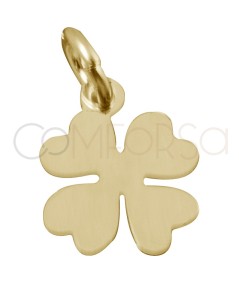 Sterling silver 925 small clover pendant 8 mm
