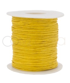 Yellow matte wax thread 1mm
