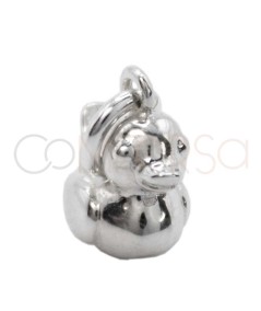 Sterling silver 925 mother duck pendant 10mm
