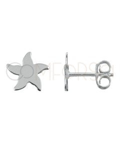 Sterling silver 925 mini starfish earrings 8 x 8mm