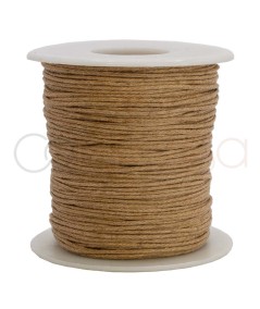 Beige matt wax thread 1mm