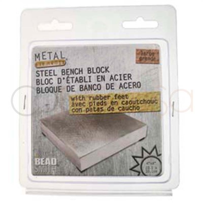 Steel jewelery bench block 4 x 4cm