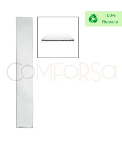 Sterling silver 925 sheet 0.5 mm thick 30 x 150 mm