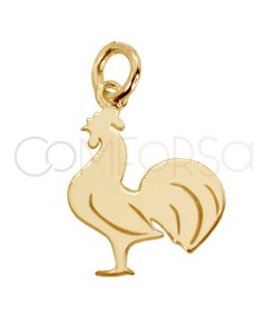 Dije Le Coq 11.6 x 16mm Plata bañada en oro