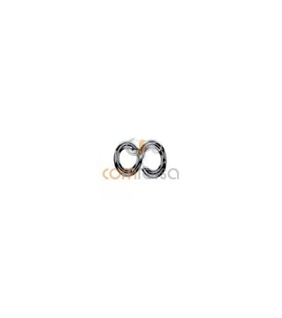 Sterling silver 925 open double jump ring 5mm