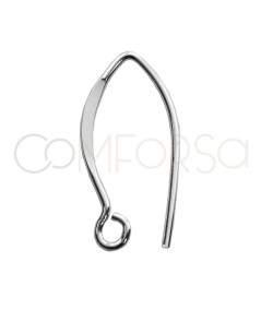Sterling silver 925 flat and round thread hook 11 x 20mm