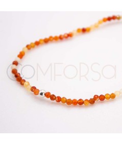 Gargantilla piedras Orange Plata 925