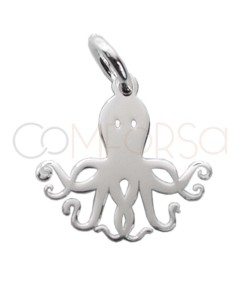 Colgante pulpo 12 x 12mm Plata 925