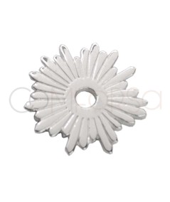 Sterling silver 925 cut out sun pendant 12mm