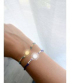 Gold-plated sterling silver 925 sun connector 20mm