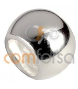 Conector media caña 7 x 6mm plata 925ml