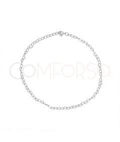 Sterling silver 925 heart anklet 22 + 4cm