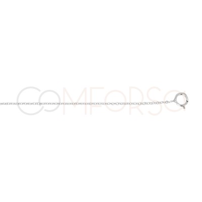 Tobillera mini chapa corazón 22 + 4cm plata 925