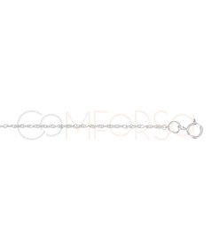 Sterling silver 925 twisted rope anklet 22 + 4cm