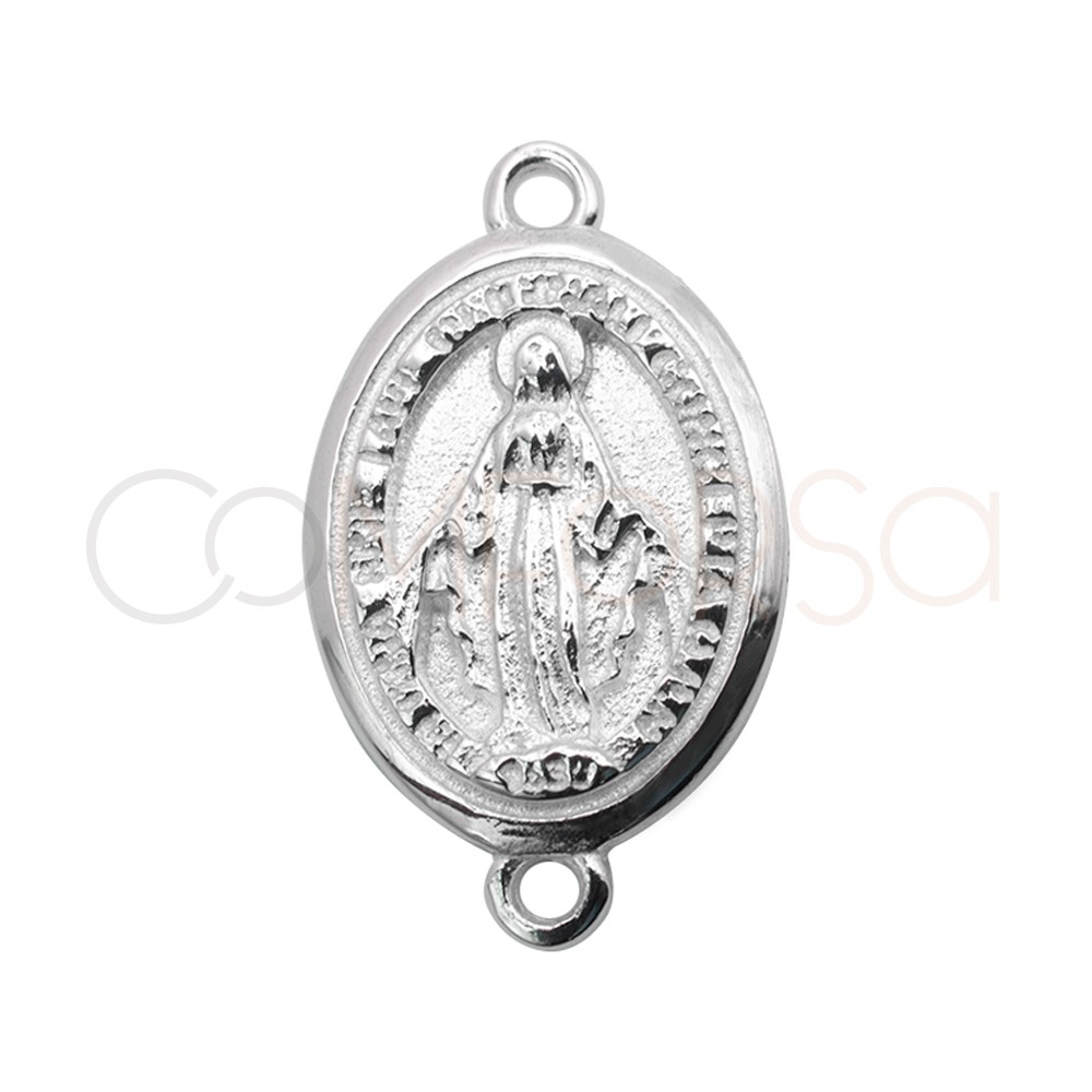 Comprar Novedades online : Entrepieza medalla Virgen de la Milagrosa 12 x  17mm plata 925 - Com-forsa S.L.