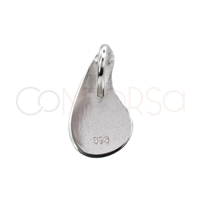 Colgante mini gota 8.5 x 14mm Plata 925