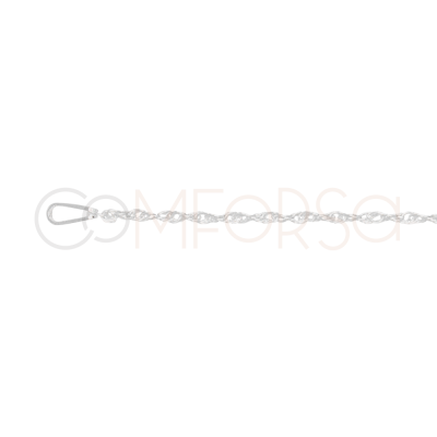 Cadena Twisted Rope 40cm Plata 925