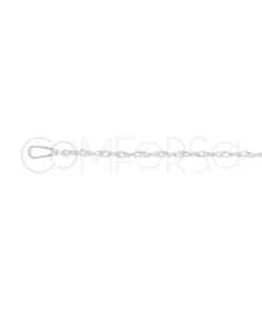 Cadena Twisted Rope 40cm Plata 925