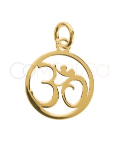 Gold-plated sterling silver 925 Ohm pendant 12mm